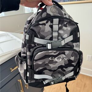 Pottery Barn Kids Camouflage Backpack - Black and Gray
